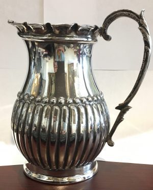 Large Antique Silver Pitcher .800 Fine Estate Piece 25.5 ozt Height 7.5"