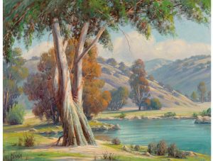 Paul Grimm (American, 1891-1974). Pleasant Retreat. Oil on canvas 1964