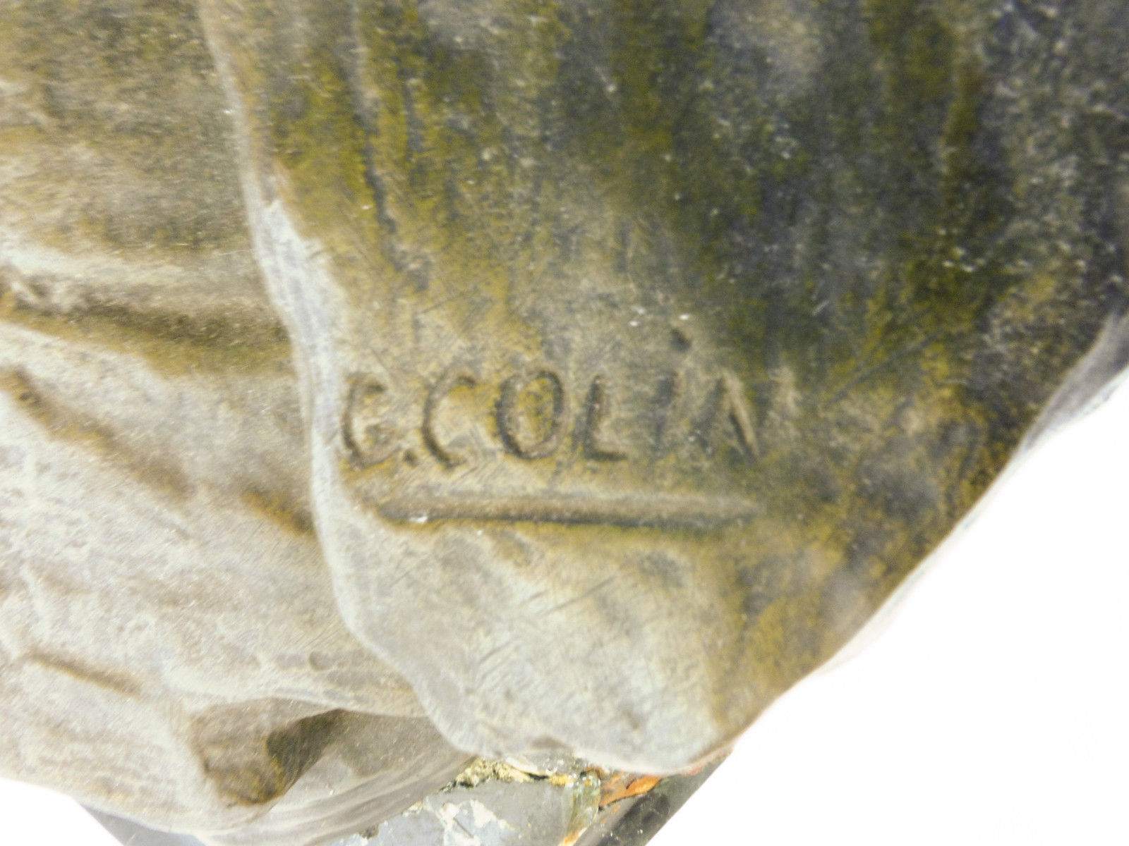 The Steerman bronze sculpture signed George Colin - Image 5