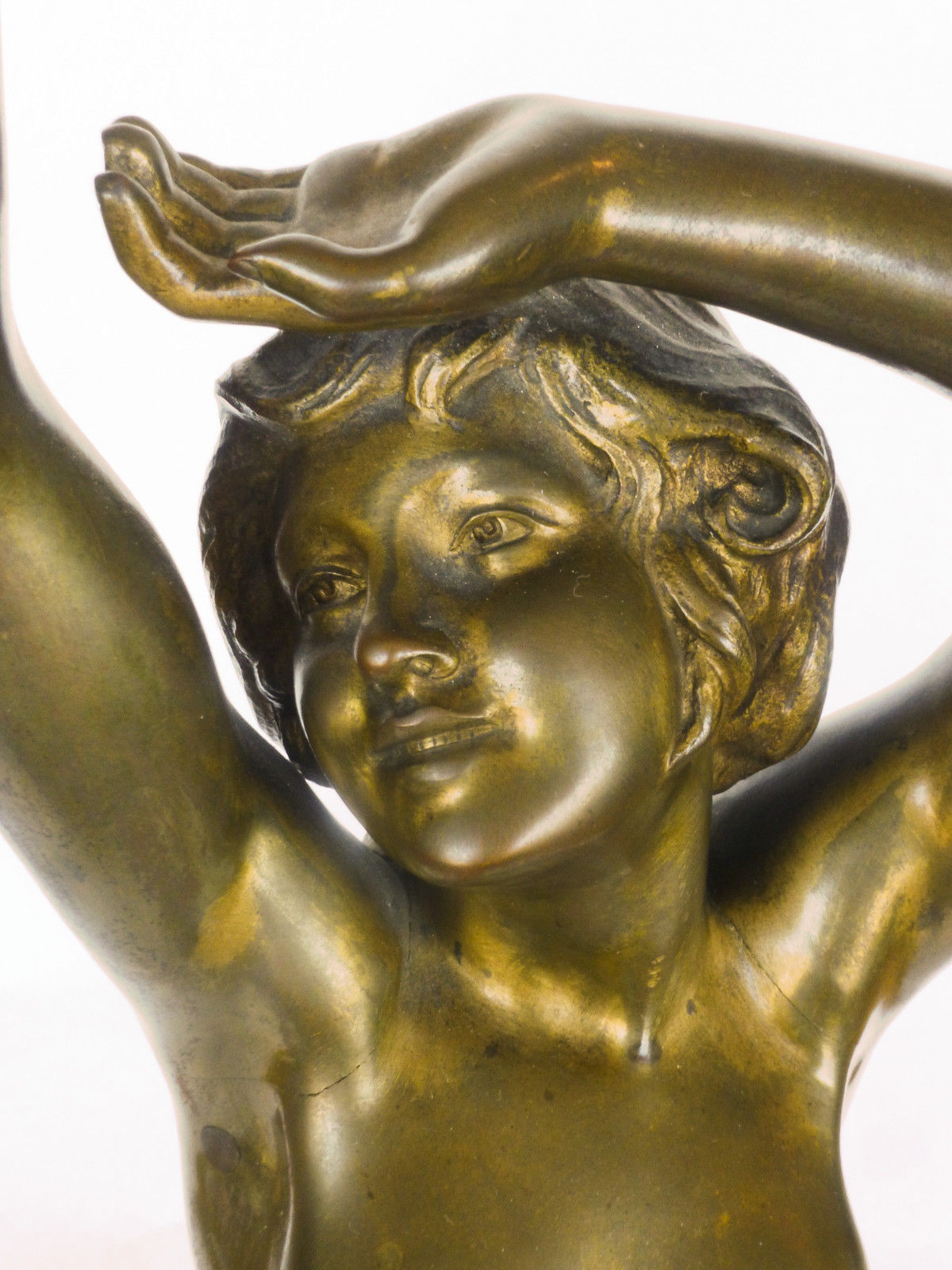 Bronze Sculpture Nude Woman Stretching Femme nue s etirant by A. Calendi - Image 3