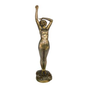 Bronze Sculpture Nude Woman Stretching Femme nue s etirant by A. Calendi