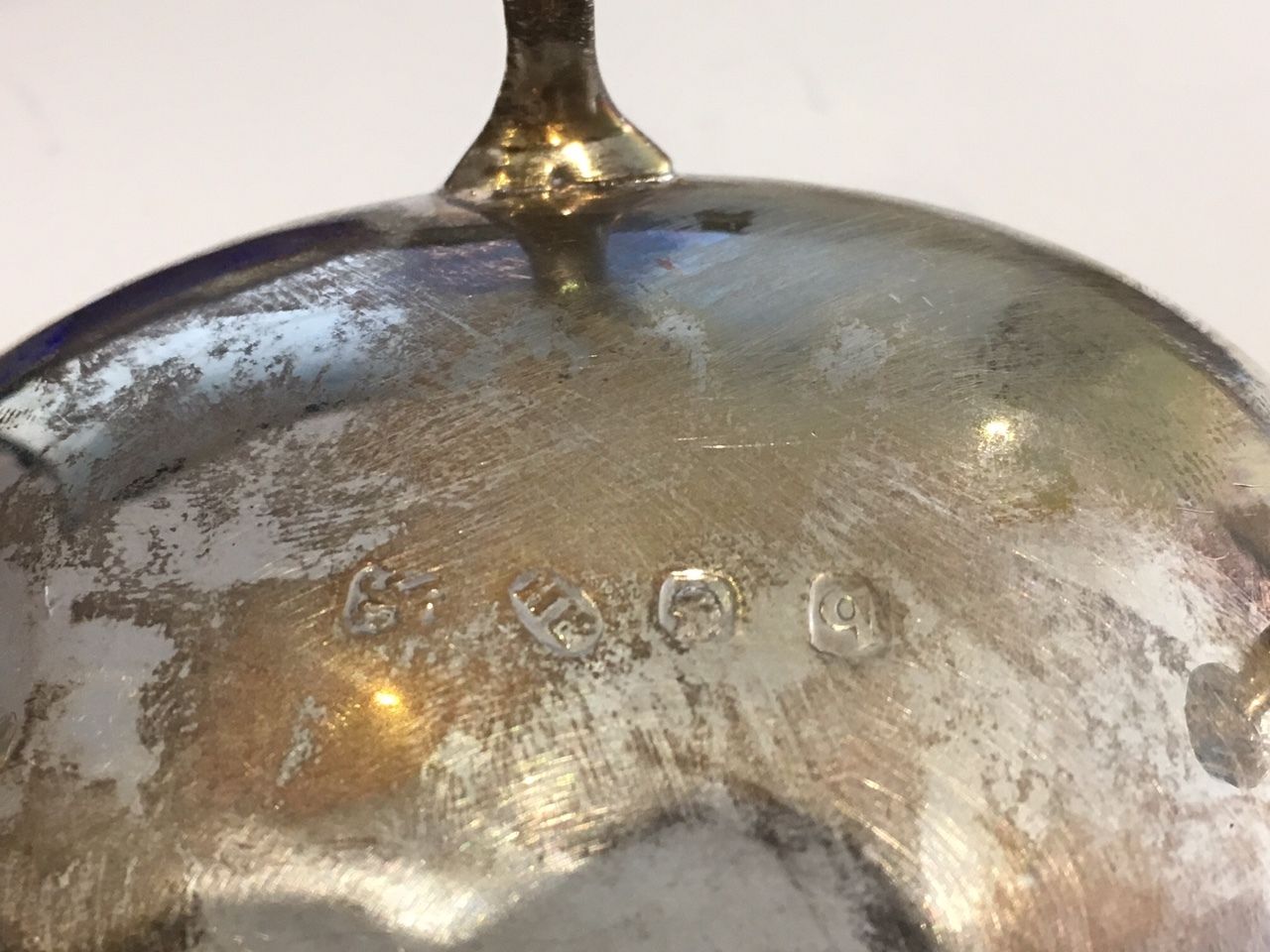 Set of 2 George III Silver Salt Cellars with Spoons Circa 1777 - 1781 - Image 3