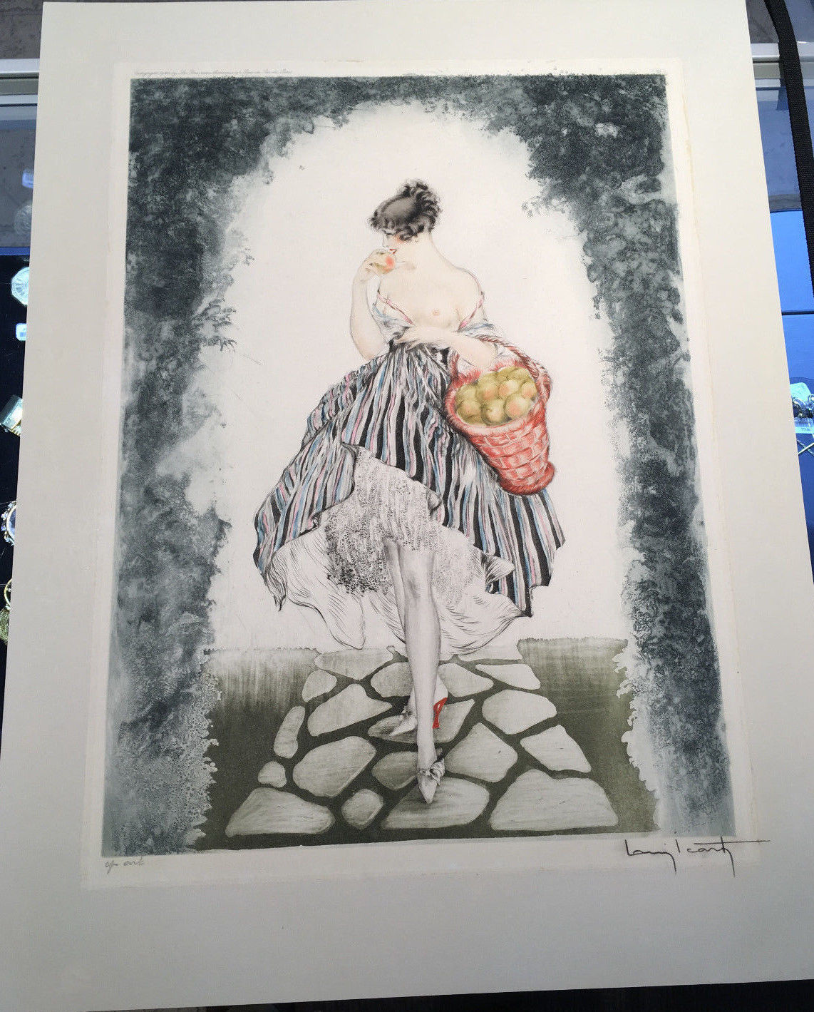 Louis Icart - Basket of Apples - Tangible Investments