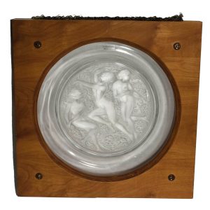 Lalique Clear & Frosted Glass Cote D'Or Platter