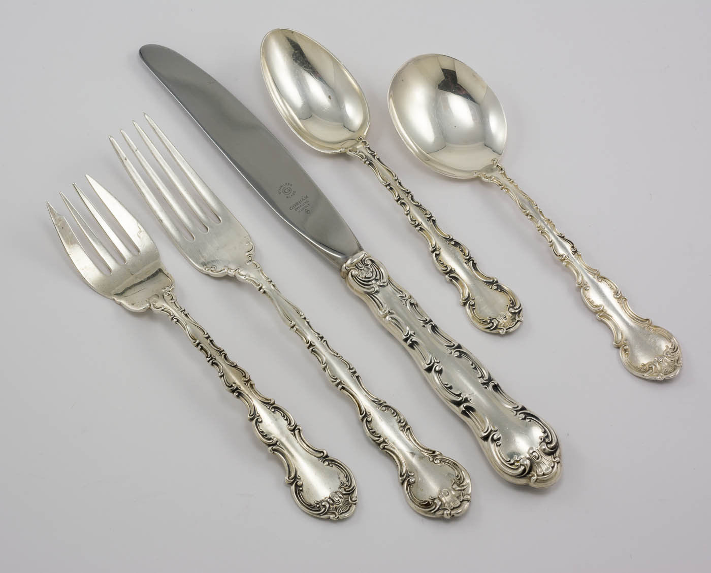 Strasbourg by Gorham Sterling Silver 5pc Place Size Flatware Set - Main Image