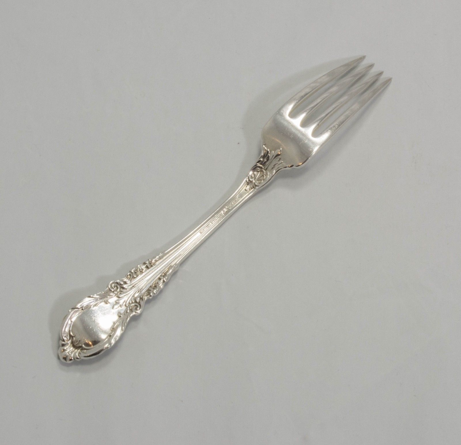 アメリカ　純銀　シルバー　フォーク　スターリングシルバー　Wallace Sir Christopher by Wallace Sterling Silver Dinner Fork 7 3/4