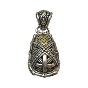 18K Yellow Gold & Sterling Silver John Hardy Pendant