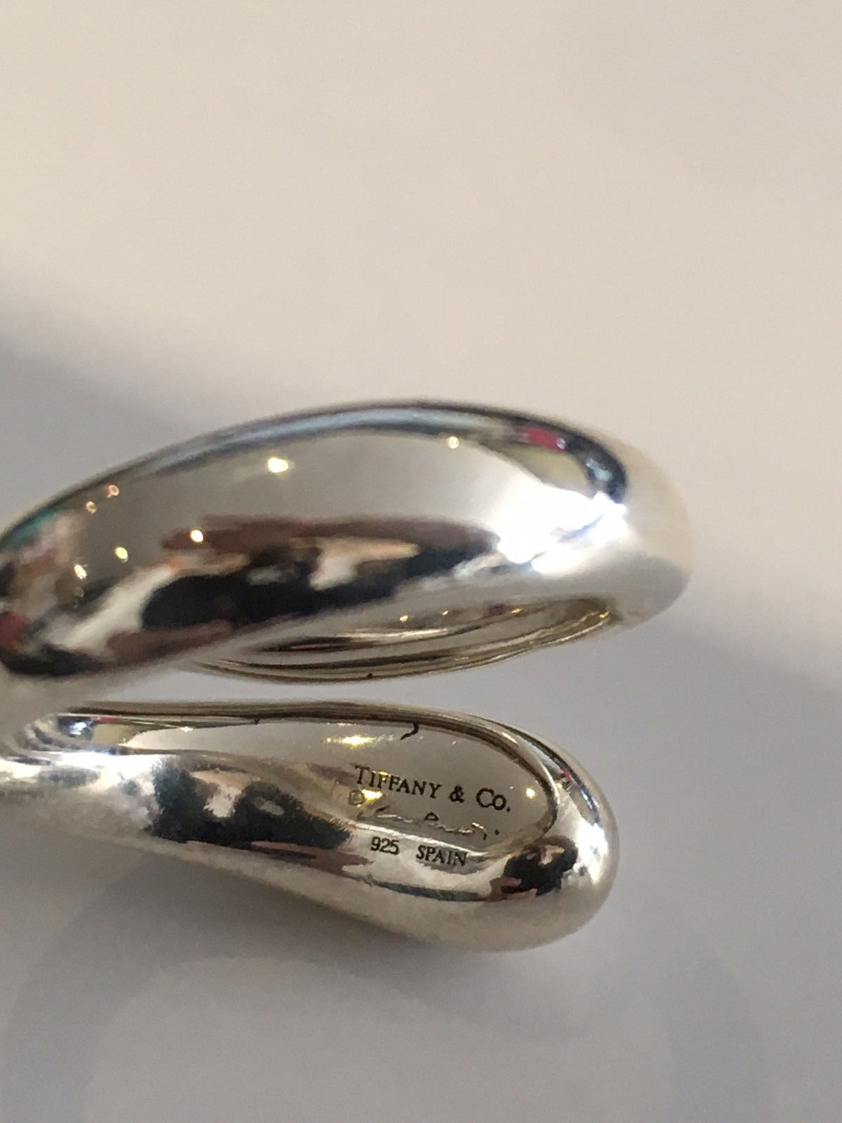 Tiffany & Co. Elsa Peretti Design Sterling Silver Ring- Size 6.5 - Image 11