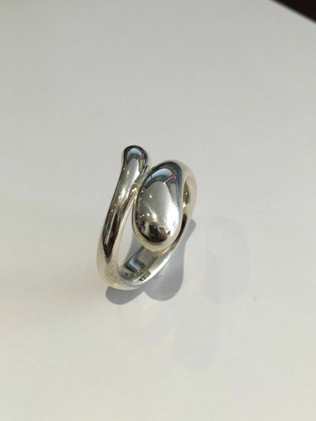 Tiffany & Co. Elsa Peretti Design Sterling Silver Ring- Size 6.5 - Image 7