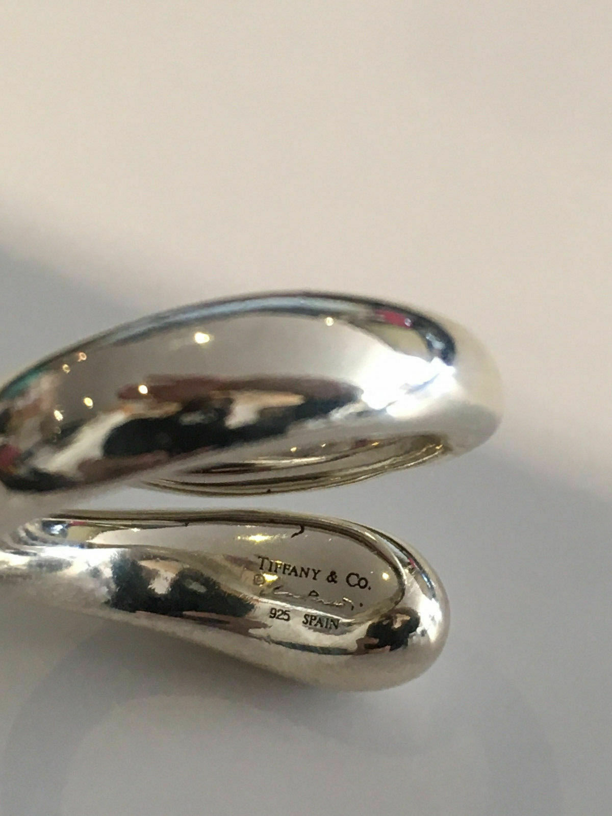 Tiffany & Co. Elsa Peretti Design Sterling Silver Ring- Size 6.5 - Image 5