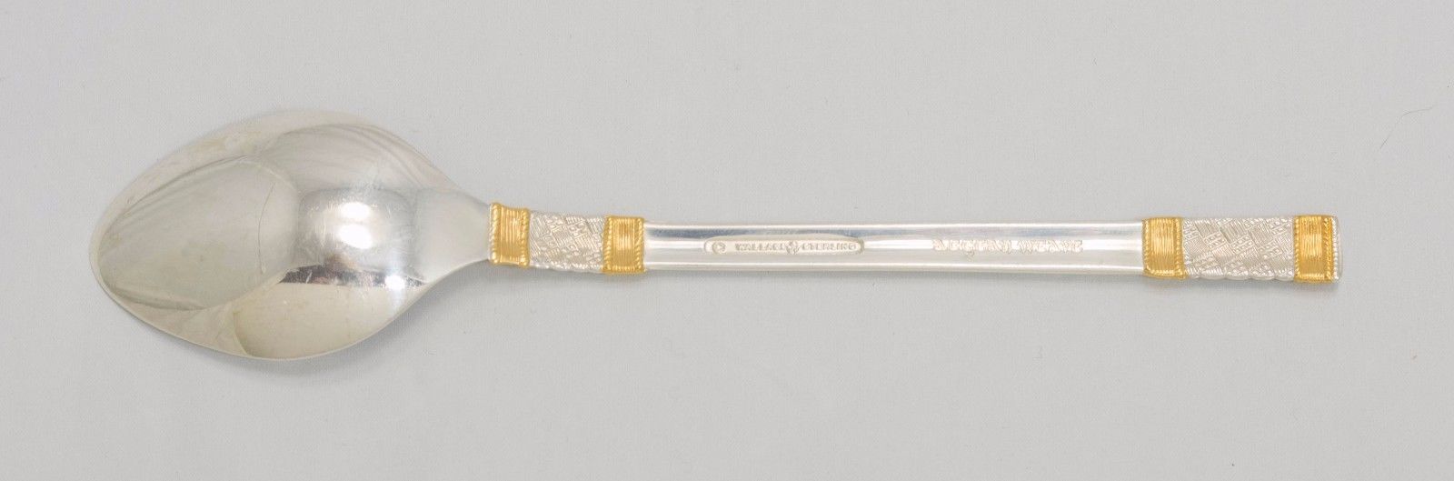 Spoon Wallace Aegean Weave Sterling Flatware Aegean Weave Gold By