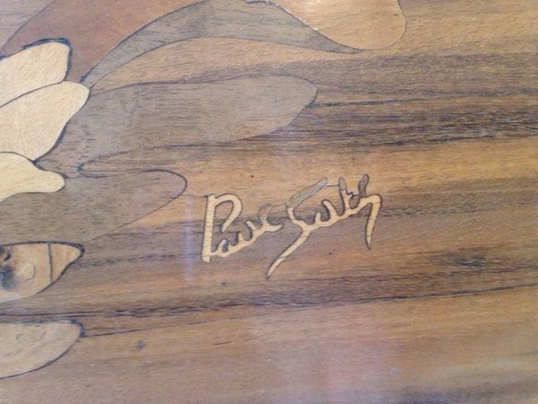 Antique Art Nouveau Inlaid Table Signed Paul Guth Circa 1920 - Image 3