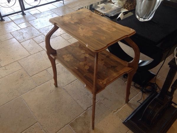 Antique Art Nouveau Inlaid Table Signed Paul Guth Circa 1920 - Image 2