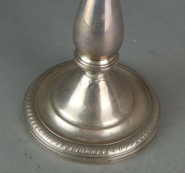 Antique Sterling Silver Candelabra Three Piece STAMPED - Image 6