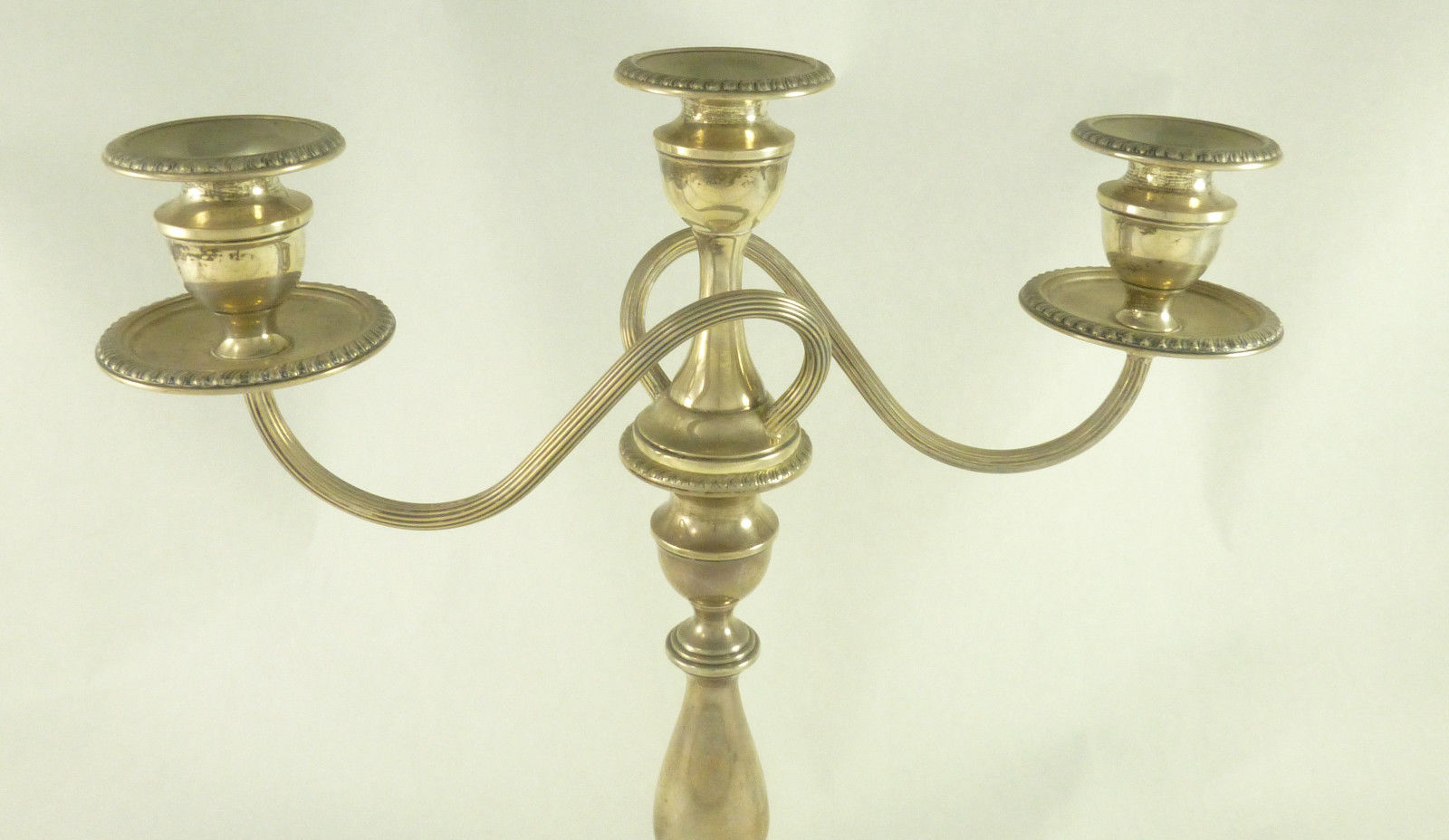 Antique Sterling Silver Candelabra Three Piece STAMPED - Image 4