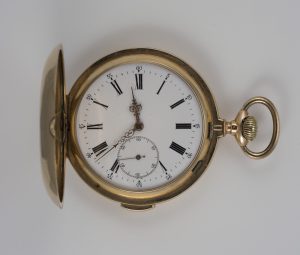 Antique Sonnerie Silenciuse 14k Yellow Gold Swiss Repeater Pocket Watch C. 1900