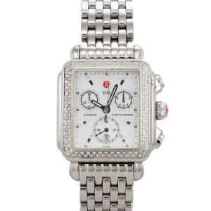 Michele Deco Diamond Bezel Watch