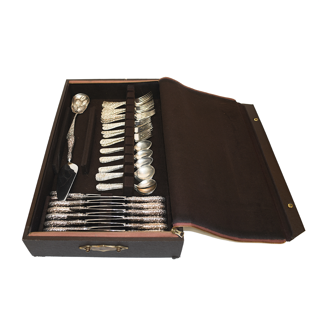 Rose by Stieff | Sterling Flatware Set (61 Piece Set) - Image 4