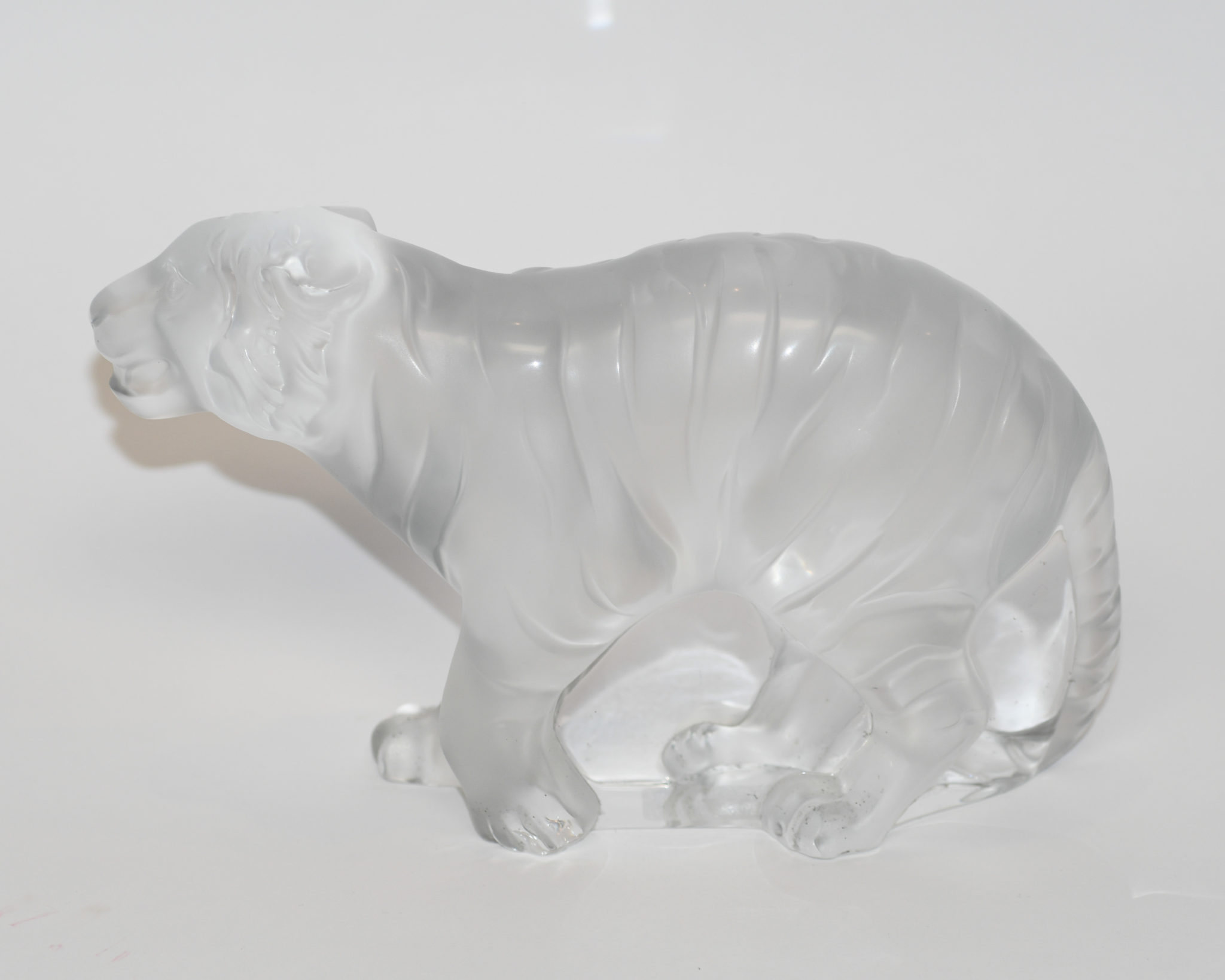Tigre By Lalique, Frosted Bengal Tiger, Signed Lalique France - Image 9