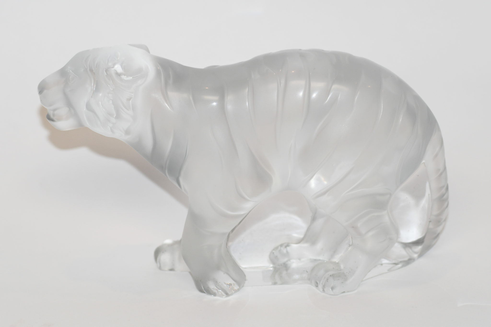 Tigre By Lalique, Frosted Bengal Tiger, Signed Lalique France - Image 6