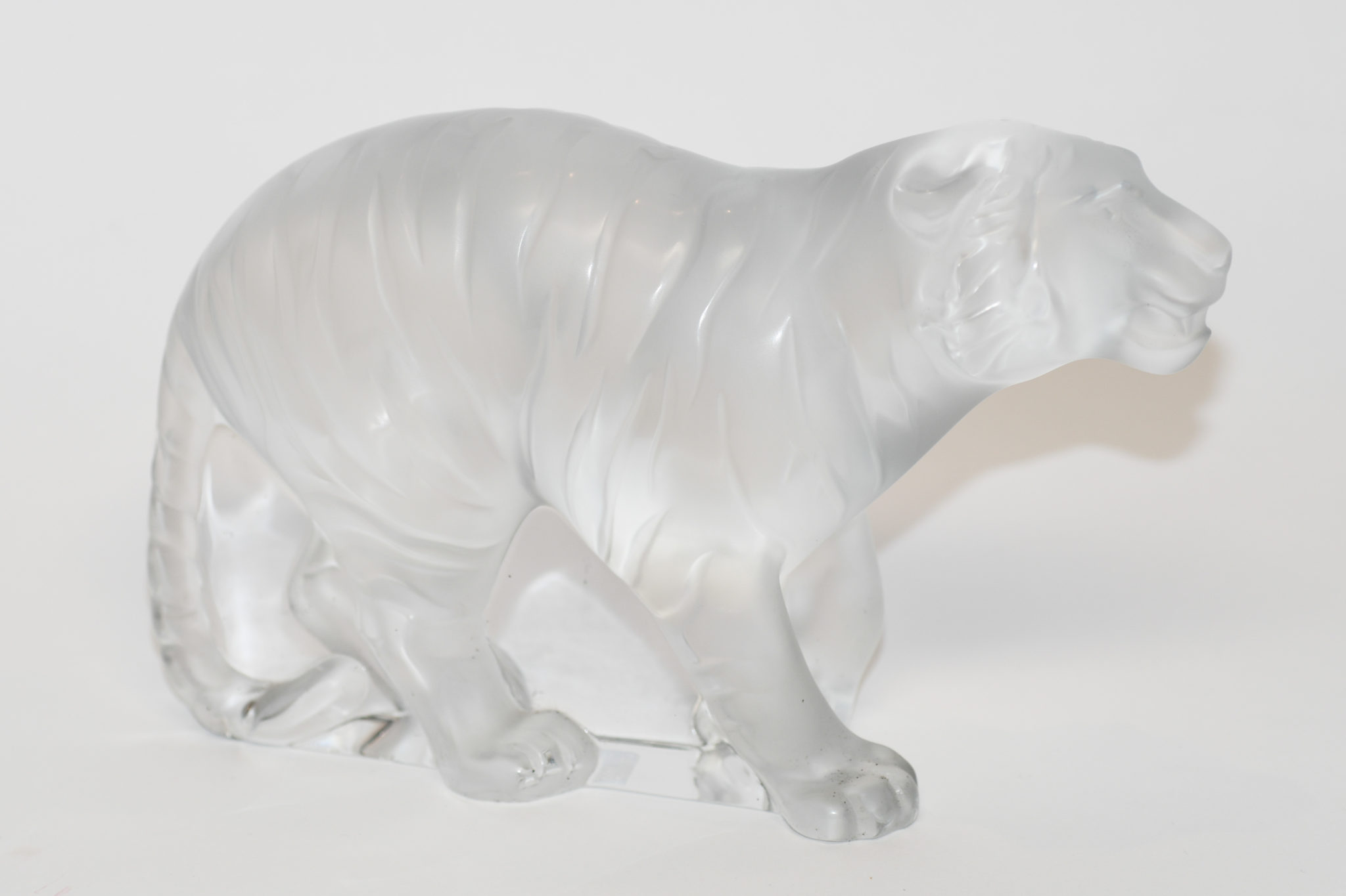 Tigre By Lalique, Frosted Bengal Tiger, Signed Lalique France - Image 3