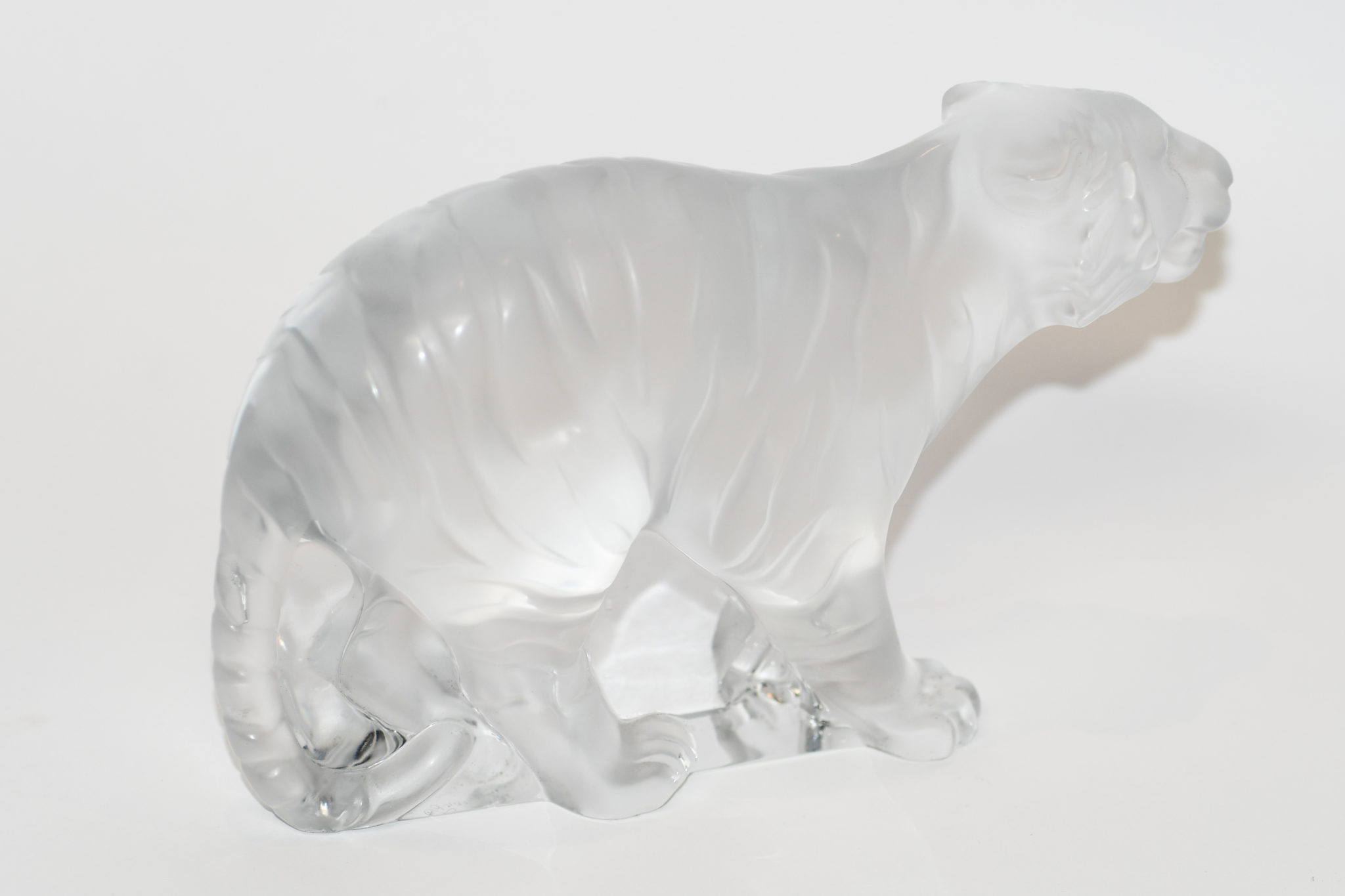 Tigre By Lalique, Frosted Bengal Tiger, Signed Lalique France - Image 4