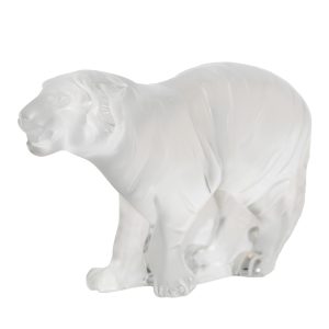 Tigre By Lalique, Frosted Bengal Tiger, Signed Lalique France