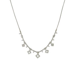 Diamond Necklace in 18K White Gold
