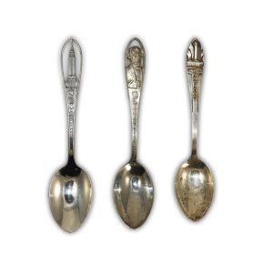 Set of 3 Sterling Silver Collectable Souvenir Spoons
