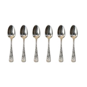 Lot of (6) Sterling Silver Spence & Co. Teaspoons - Monogram
