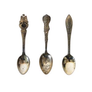Set of (3) Sterling Silver United States Souvenir Spoons (Arizona, Arkansas, New Mexico)