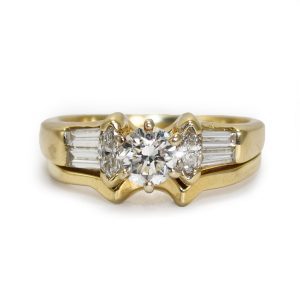 Diamond Ring Set in 14K Yellow Gold
