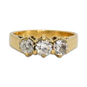 Vintage Diamond Cocktail Ring in 18K Yellow Gold