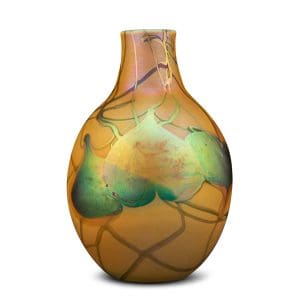 Tiffany Studios Decorated Lg Favrile Glass Vase