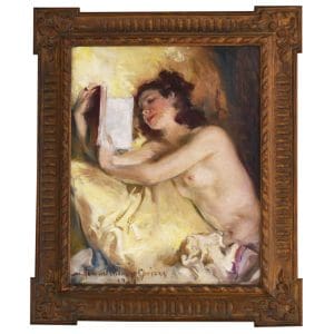 Reclining Nude by Howard Chandler Christy