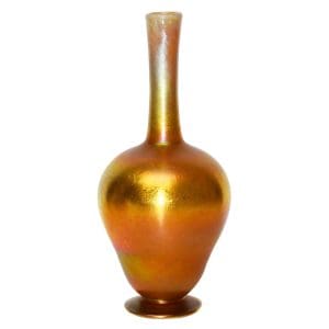 Tiffany Studios Gold Favrile Glass Vase