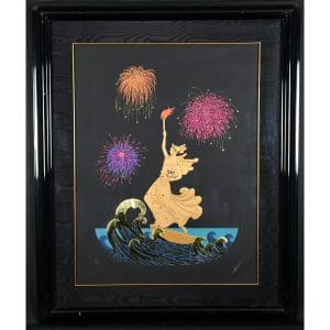 Statue of Liberty Night Serigraph by Erte