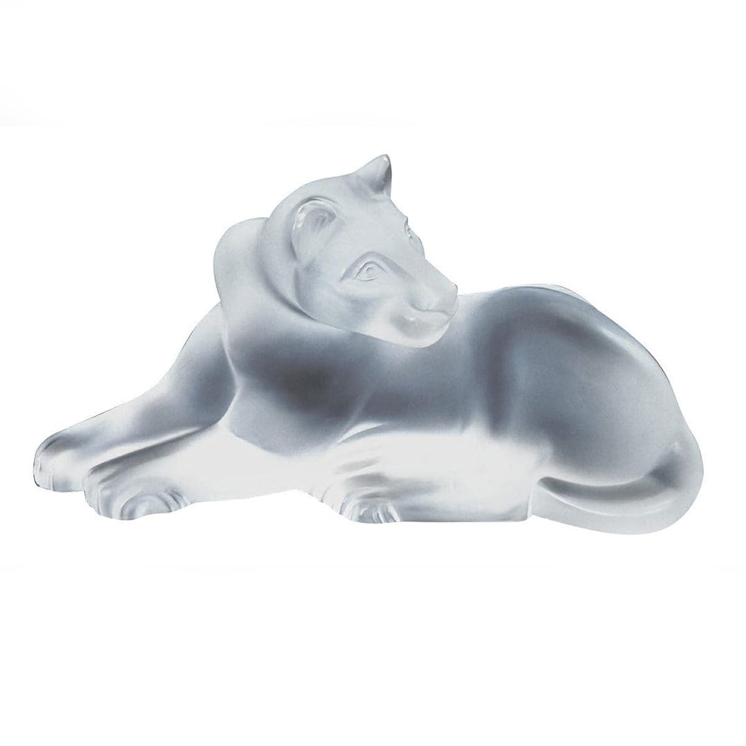 LALIQUE フロストガラス ライオン Lalique Glass Lioness Simba (Retired) - Tangible Investments