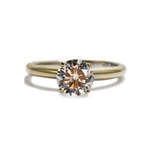 Diamond Solitaire Engagement Ring in 18K White Gold