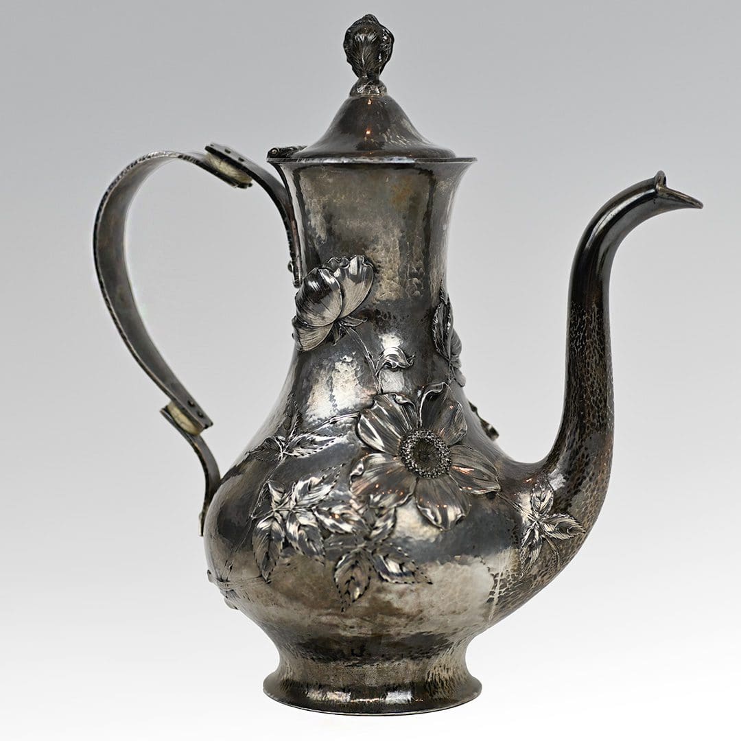 Sterling Three-piece Tea Pot, Creamer & Sugar Bowl, 25.72 ozt - Image 8