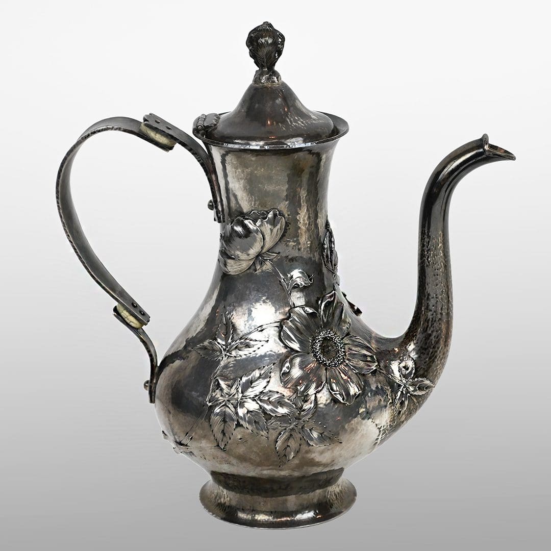 Sterling Three-piece Tea Pot, Creamer & Sugar Bowl, 25.72 ozt - Image 2