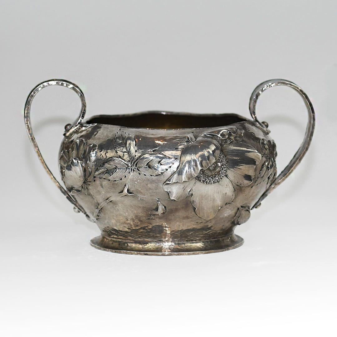 Sterling Three-piece Tea Pot, Creamer & Sugar Bowl, 25.72 ozt - Image 5