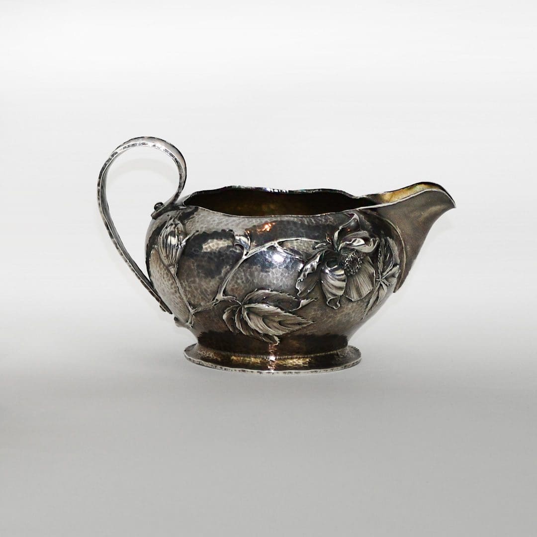 Sterling Three-piece Tea Pot, Creamer & Sugar Bowl, 25.72 ozt - Image 9