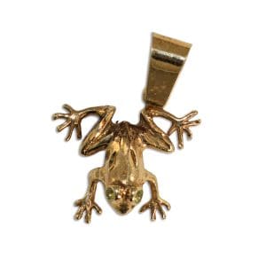 Frog Pendant in 14K Yellow Gold
