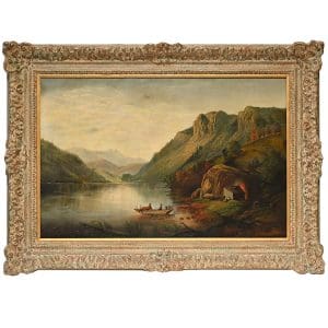 Scottish Landscape Painting,1856 Signed Buchanan