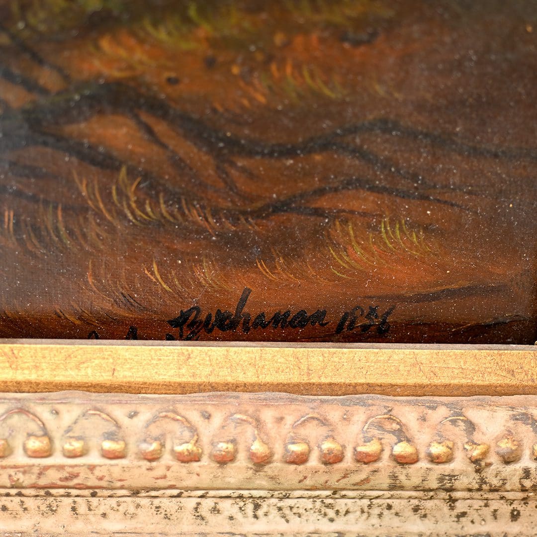 Scottish Landscape Painting,1856 Signed Buchanan