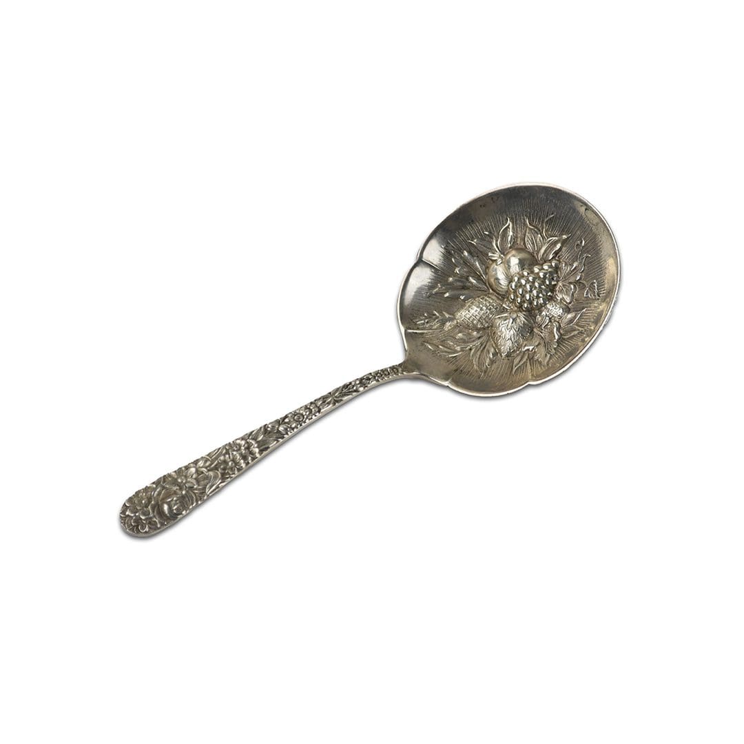 Repousse by S. Kirk & Son Sterling Silver Berry Serving Spoon - Image 3