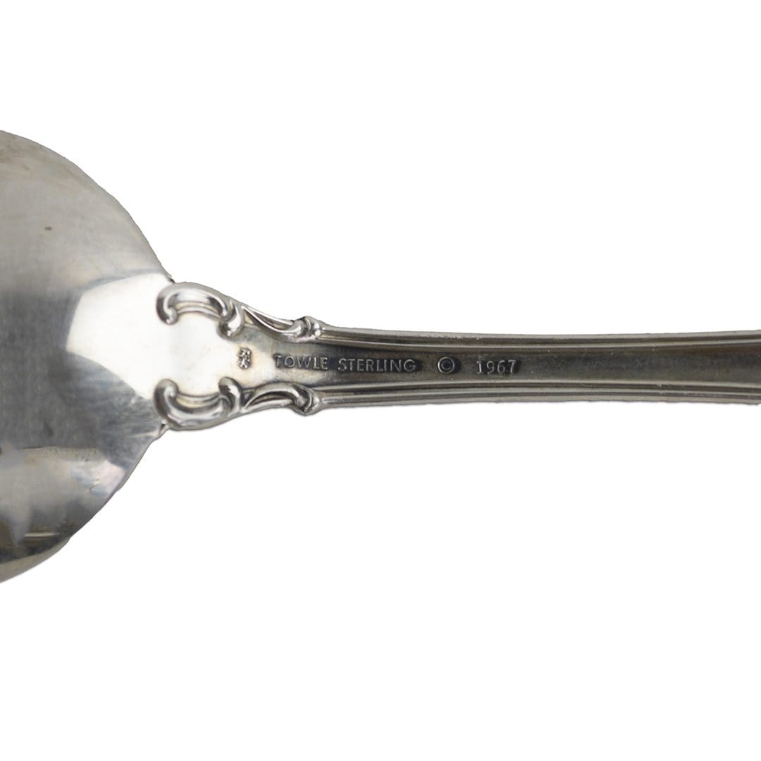 Spanish Provincial Sterling Table Spoon by Towle 8.75" - Image 3