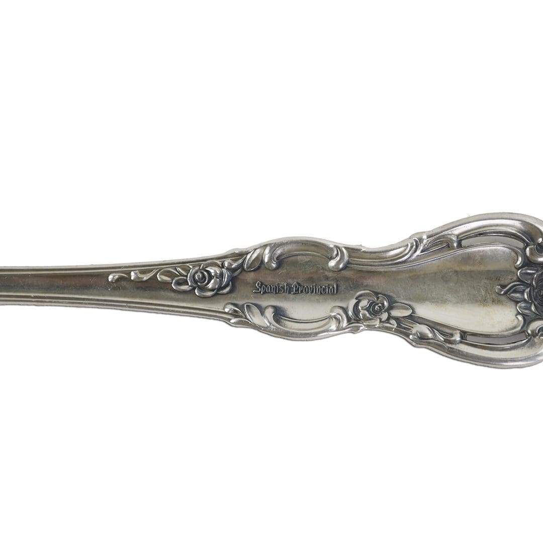 Spanish Provincial Sterling Table Spoon by Towle 8.75" - Image 4